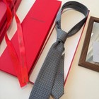 Authentic Salvatore Ferragamo Silk Tie Men Luxury Formal Necktie