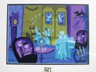Shag - 31 Ghosts - Signed Josh Agle Disney Haunted Mansion 50th New 20x16  Rare 