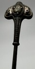 Antique Victorian Art Nouveau Relief Swirl Sterling Silver Long Lady Hat Pin