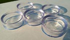 Set Of 5 Large Acrylic plastic Sphere egg Display Stands - 1 5 Inch Diameter