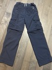 L l  Bean Pants Boys Size 10 Zip Off Convertible Cargo Gorpcore Blue Hiking Ln