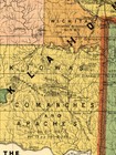 1892 Indian Territory Historic Vintage Style Oklahoma Wall Map - 18x24