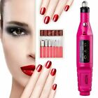 Electric Nail Drill File Acrylic Art File Manicure Pedicure Portable Machine Kit