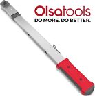 Olsa Tools Split Beam Torque Wrench  Flat Flex Head Ratchet Red