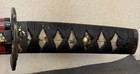 Japanese Edo Period Samurai Wakizashi Sword Signed Sanjo Moneshika Red Saya