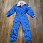 Breckenridge Racing Ski Suit Womens Snowsuit Vintage One Piece Snow Bib Jumpsuit