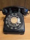Vintage 1950s Western Electric Model 500 Black Rotary Dial Bell System Phone Mcm
