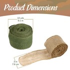 Jubileeyarn Burlap Jute Craft Ribbon - 3  X 10 Yards