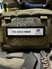 1x4 I m Not A Robot Morale Patch Tactical Army Hook Military Usa Badge Flag