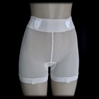 Vintage 60s Permalift Tight Satin Panty Girdle Shorts Nylon Garters   L xl