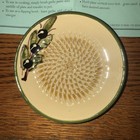 Vtg Nos    the Gourmet Grater   garlic Zester ginger spain hand Painted 1980