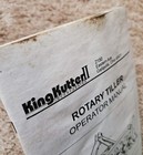 King Kutter Rotary Tiller Operator Manual Guide 999995 Farm Equipment