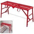 800lbs Adjustable Height Foldable Scaffolding Ladder  71x16 Inch For Home   Indu