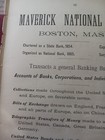 1890 Print Advertising Maverick National Bank Boston Ma  Asa Potter President 