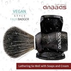 Synthetic Badger Shaving Brush Kit With Travel Tube And Stand For Men Shave
