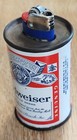 Vintage Mini Budweiser Metal Beer Can Cigarette Lighter Holder 1970s