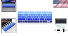 Ombre Blue Silicone Keyboard Protector For Macbook Pro With Touch Bar 13 15