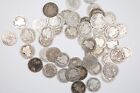 1908-d Barber Silver Dime Roll Of 50 Coins All Same Date  Average Circulated
