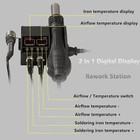 Soldering Iron Station 2-in-1 Smd Hot Air Rework Station