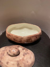 Atlantic Mold Potato Cookie Jar Covered Serving Dish 1968 Vintage Ceramic Mint
