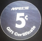 2nd  Print  2m5  5 Cents Aafes  Pogs From 2003 Printing About Uncirculated