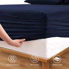 Fitted Sheet Queen Size 16    Deep Pocket Easy Care Breathable Elastic Bed Sheets