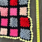 Vintage Handmade Granny Square Roseanne Afghan Crochet Blanket Throw 42  X 20 