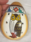 1 Ocarina Whistle Pendant Made In Peru  6 Hole  Owl Design 4 
