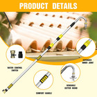 Laanpole Gutter Cleaning Tools From The Ground  24ft Reach Rain Cleaner With Ben