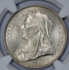 1893 Great Britain Silver 1 2c Half Crown Ngc Ms 63