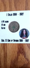 Sweden King Karl Xi Silver Solidus Medieval Coin 1660-1697 In Case Description
