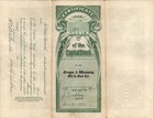 1921 Oregon   Wyoming Oil   Gas Co  Antique Stock Certificate  1737 Portland  Or