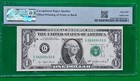 1977  1 Federal Reserve Note-58epq Error-front Printed On Back
