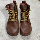 Lems Boulder Boot Leather Chukka Boots Mens Size 11 Brown Russet Plaid Lined