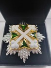 The Order Of Saints Maurice And Lazarus Italy Star Cross Medal Badge With Box