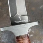 Browning No  499 5 5  Fixed Blade Dagger Knife W  Stacked Leather Handle