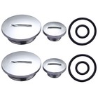2 Set Aluminum Engine Stator Side Cover Caps W seals 50cc-125cc - High Quality