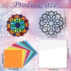 18 Pack Mandala Window Clings Diy Stained Glass Kit 6 X 6 Inch