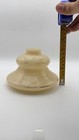 Vintage Ivory Custard Glass Lamp Shade 1       Fitter Art Deco Style