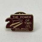 Mcdonald   s Power Of Two Employee Crew Fast Food Enamel Lapel Hat Pin