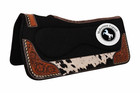Handwoven Horse Saddle Blanket Pad Black Turquoise Western Riding Pad