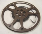 7-inch Goldberg Brothers Brown Metal Reel    Canister For Standard 8 Mm Film