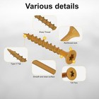 Wood Screws  8 X 11 2     T25 Star Torx Drive Flat Head Deck Screws Tan 165pcs 1l