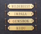 Bridle Plate Brow Xxsm Saddle Solid Brass Custom Engraved 2  X 3 8  Name Plates