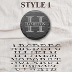 Custom Engraved Slate Stone Coasters Set Of 4 Personalized Round Gift Present