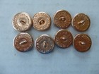 8 New Russian Military 1  Copper Buttons Have Star Hammer   Sickle