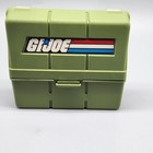 Vintage Gi Joe Accessory Case 1980s Hasbro Green Storage Box Toy Organizer Usa