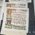Vintage E Errett Smith 20 - 4 Different Songs Christmas Carol Paper Napkins
