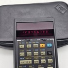 Vintage Hp 34c Hewlett Packard Calculator W  Case  - Tested Working 