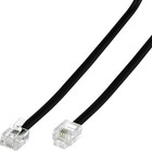 Rj11 6p4c Modular Telephone Extension Cable Phone Cord Line Wire 50 Feet  Black
